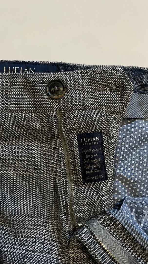 Брюки мужские Lufian новые, р.54, хлопок, клетка - миниатюра 3