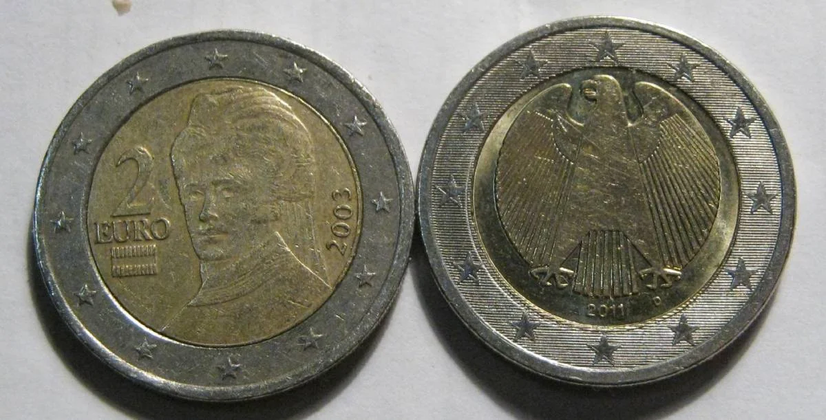 1 и 2 евро 1999/2002/03/07/09/11/15гг - миниатюра 2