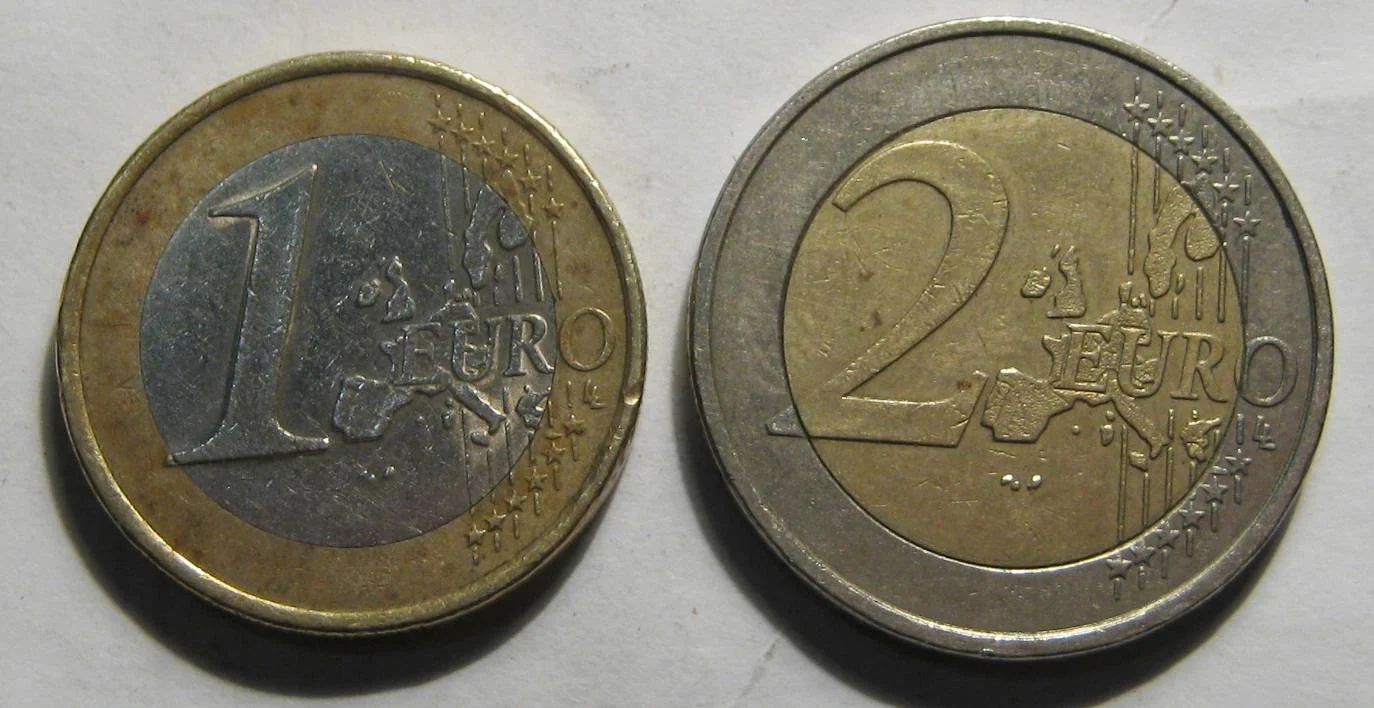1 и 2 евро 1999/2002/03/07/09/11/15гг - миниатюра 3