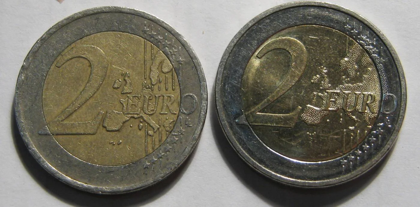 1 и 2 евро 1999/2002/03/07/09/11/15гг - миниатюра 3