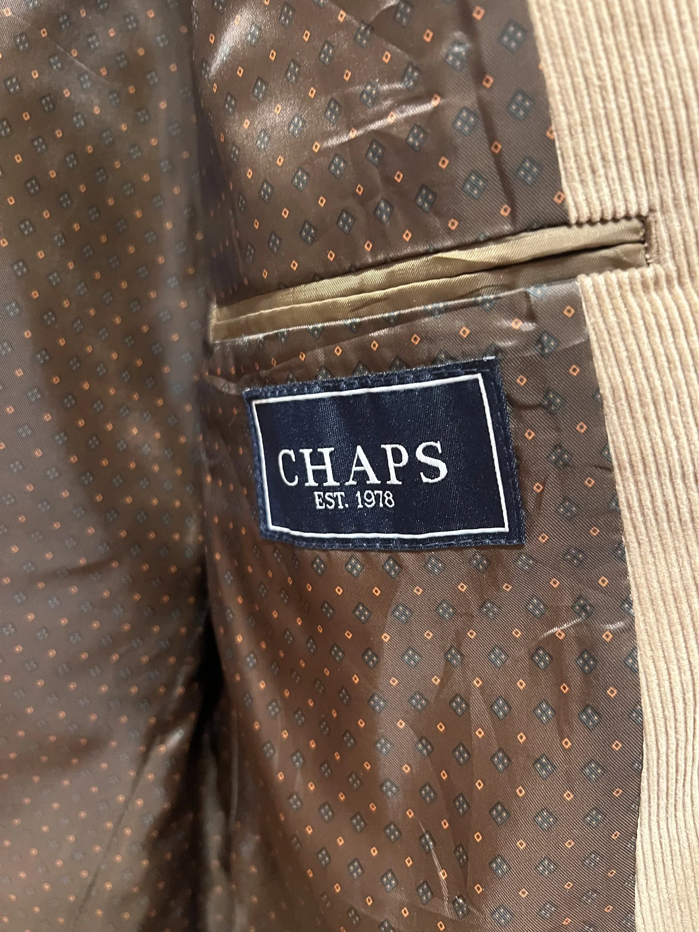 Мужской пиджак винтажный CHAPS - миниатюра 2