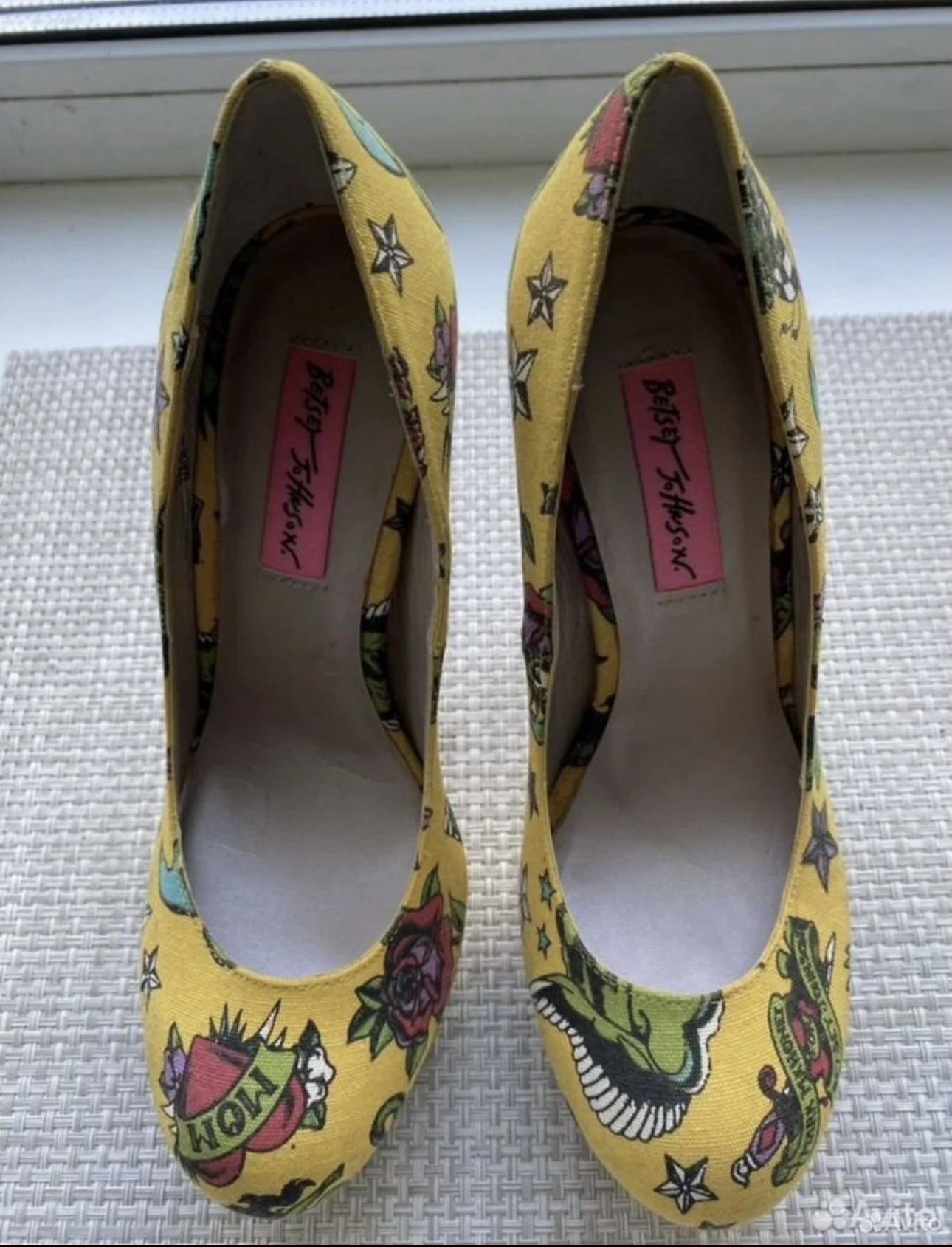 Туфли в татушках Old School,Betsey Johnson,р.37 - миниатюра 4