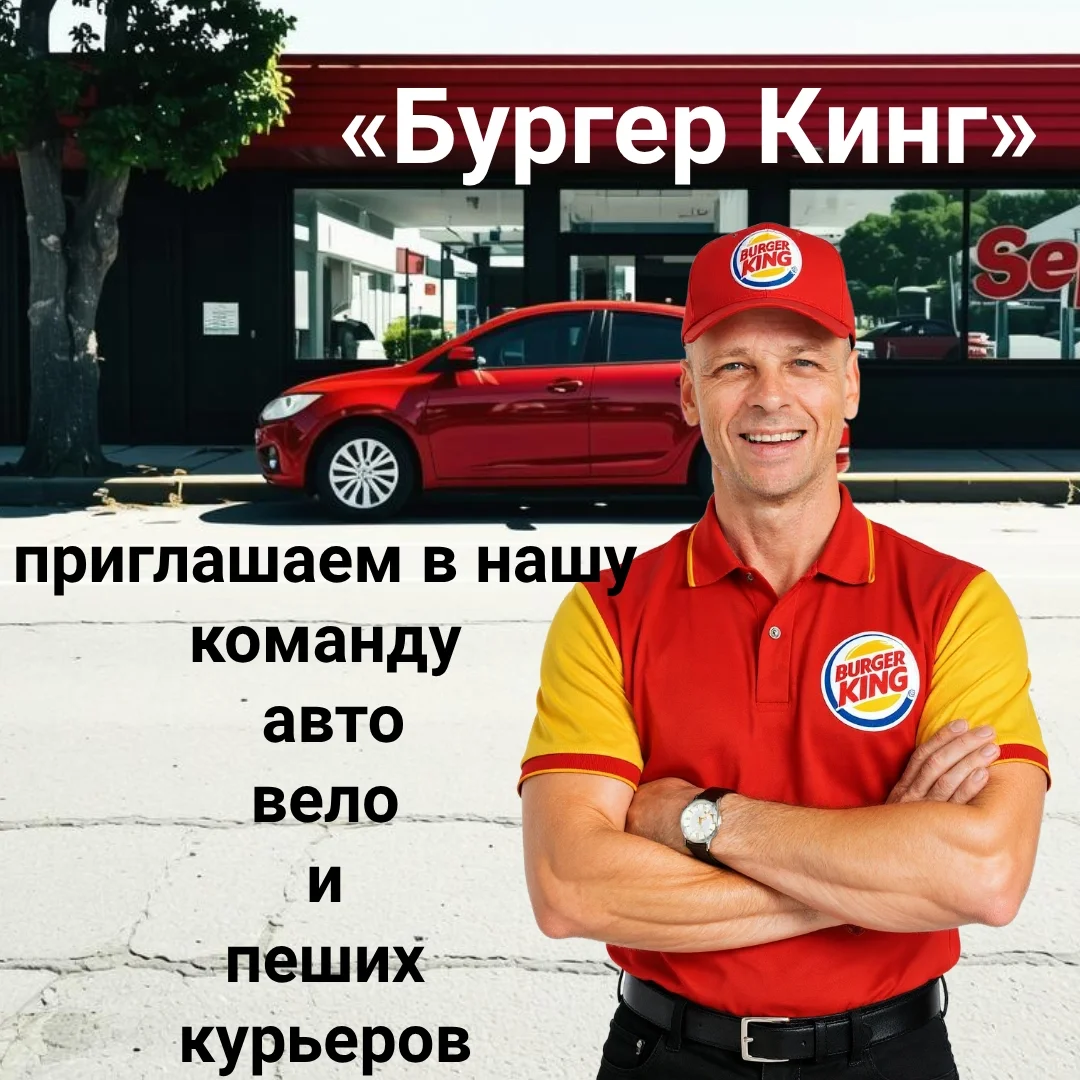 Бургер Кинг:водитель - курьер. Трудоустройство - изображение 1