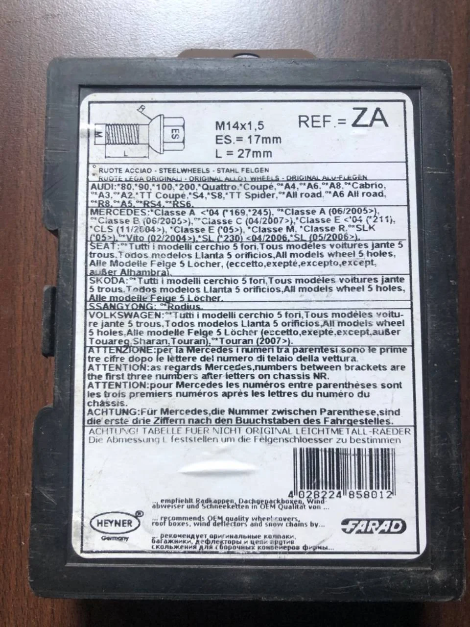 Болты Секретки m14x1,5 - миниатюра 3