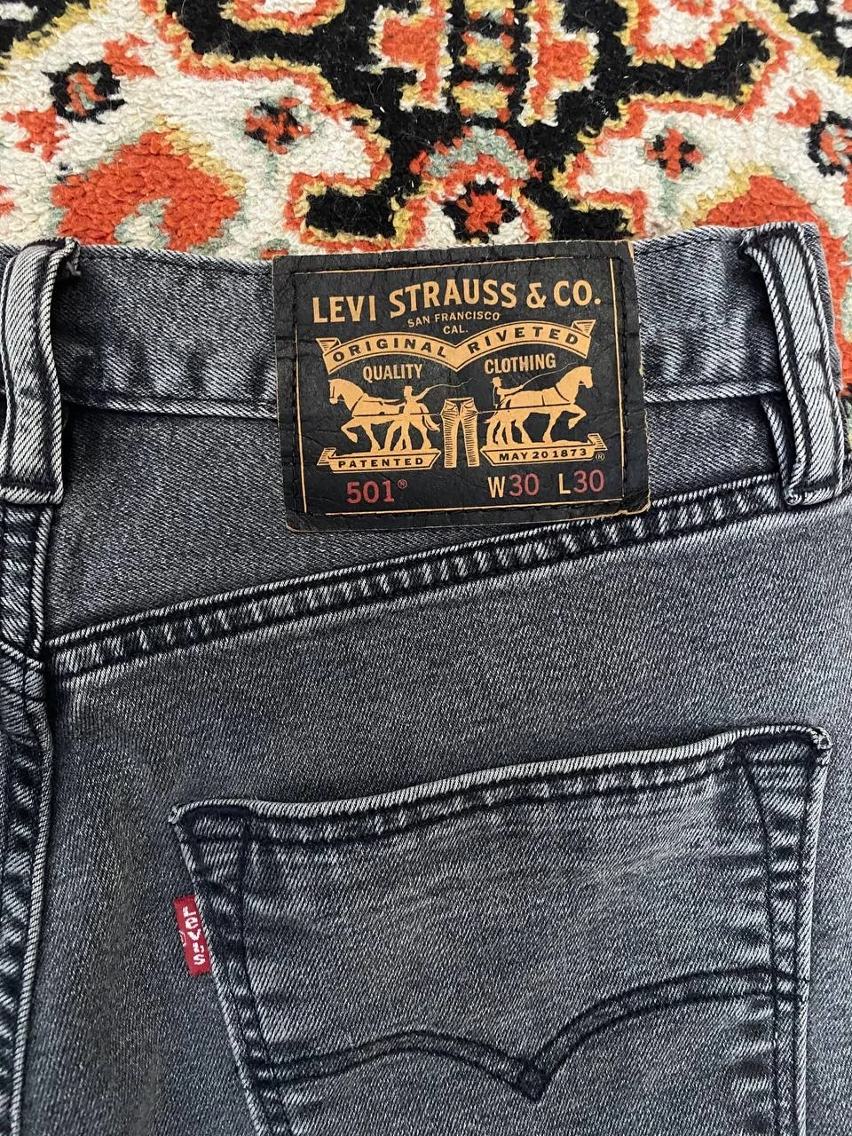 Редкие Levi’s 501 Skateboarding Corduroy Dark gray - миниатюра 8