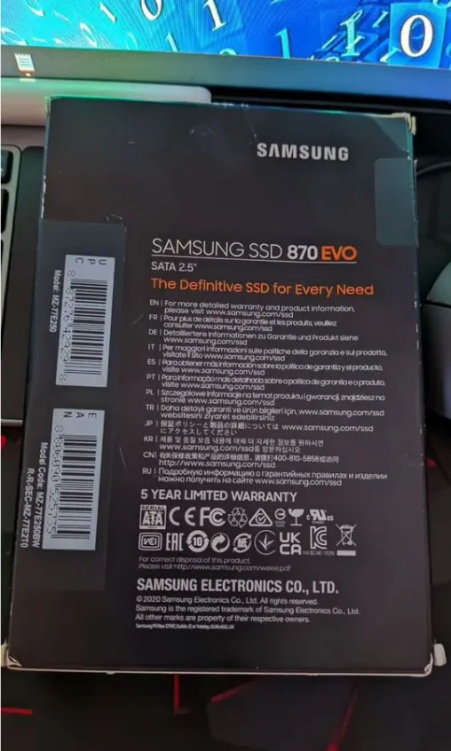 SSD samsung EVO 870 - миниатюра 4