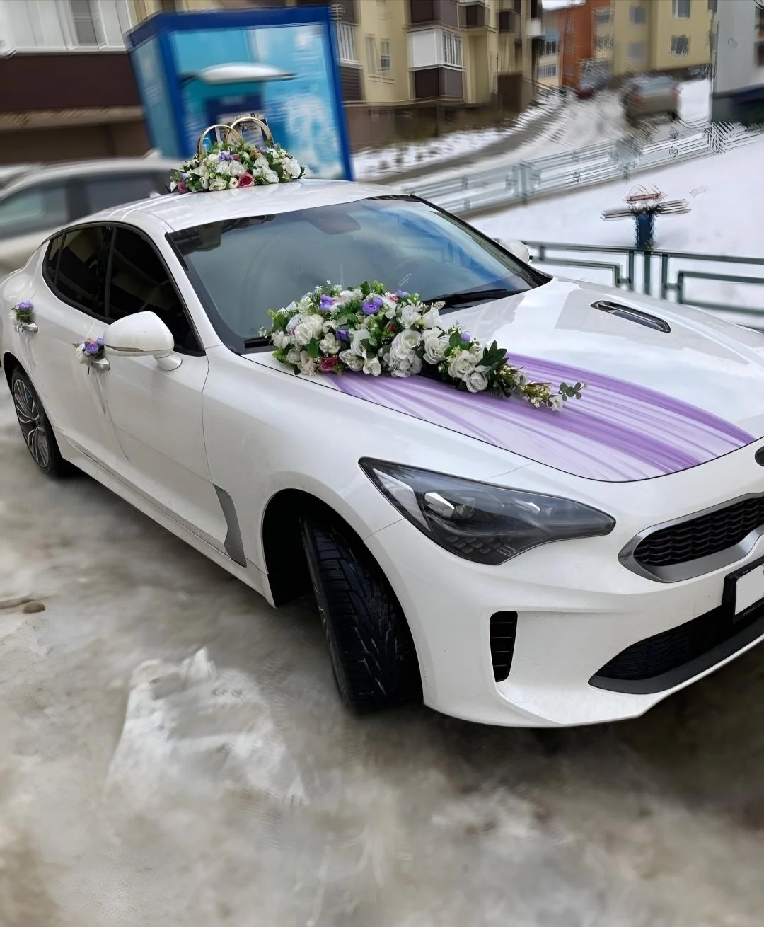 Украшение на свадебный автомобиль - миниатюра 7