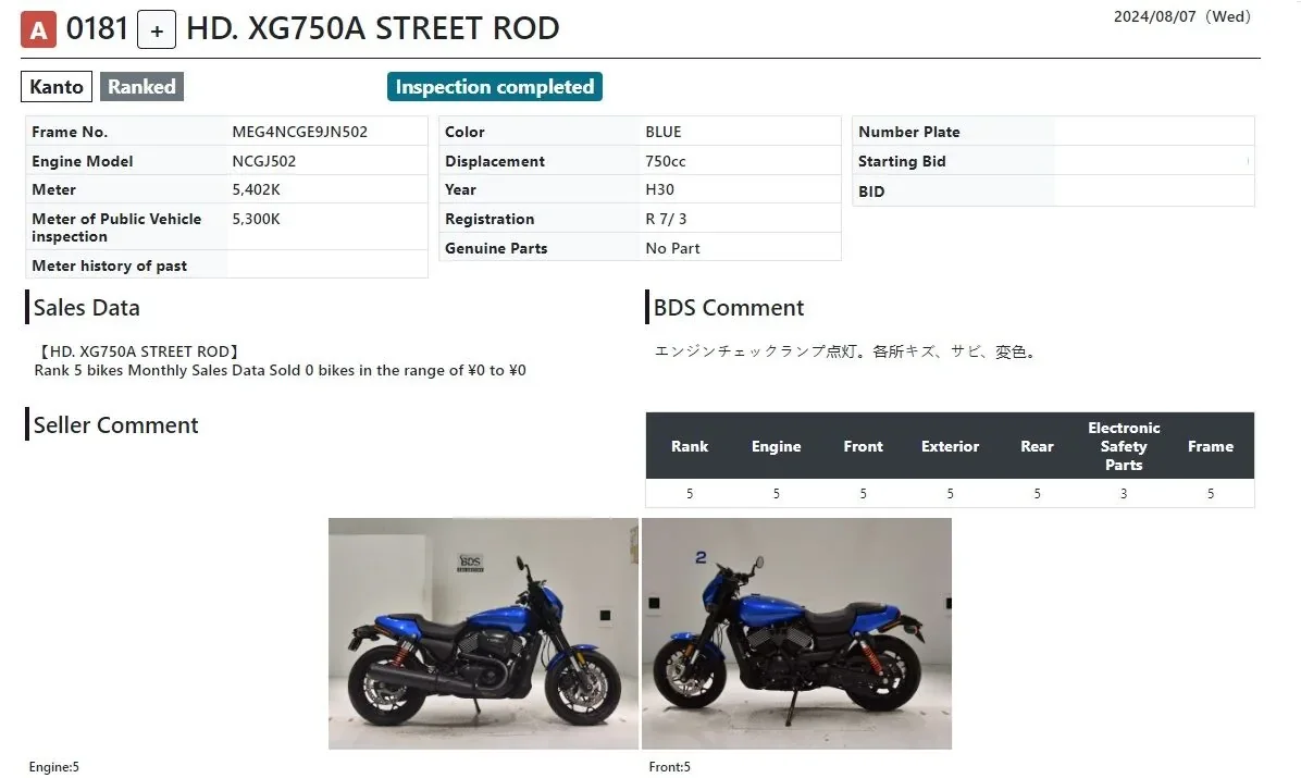 Harley-Davidson XG 750A STREET - миниатюра 15