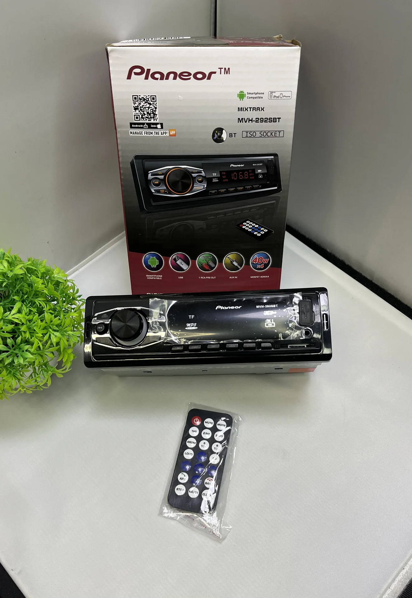 Автомагнитола 1Din Pianeor MVH-292SBT - миниатюра 2