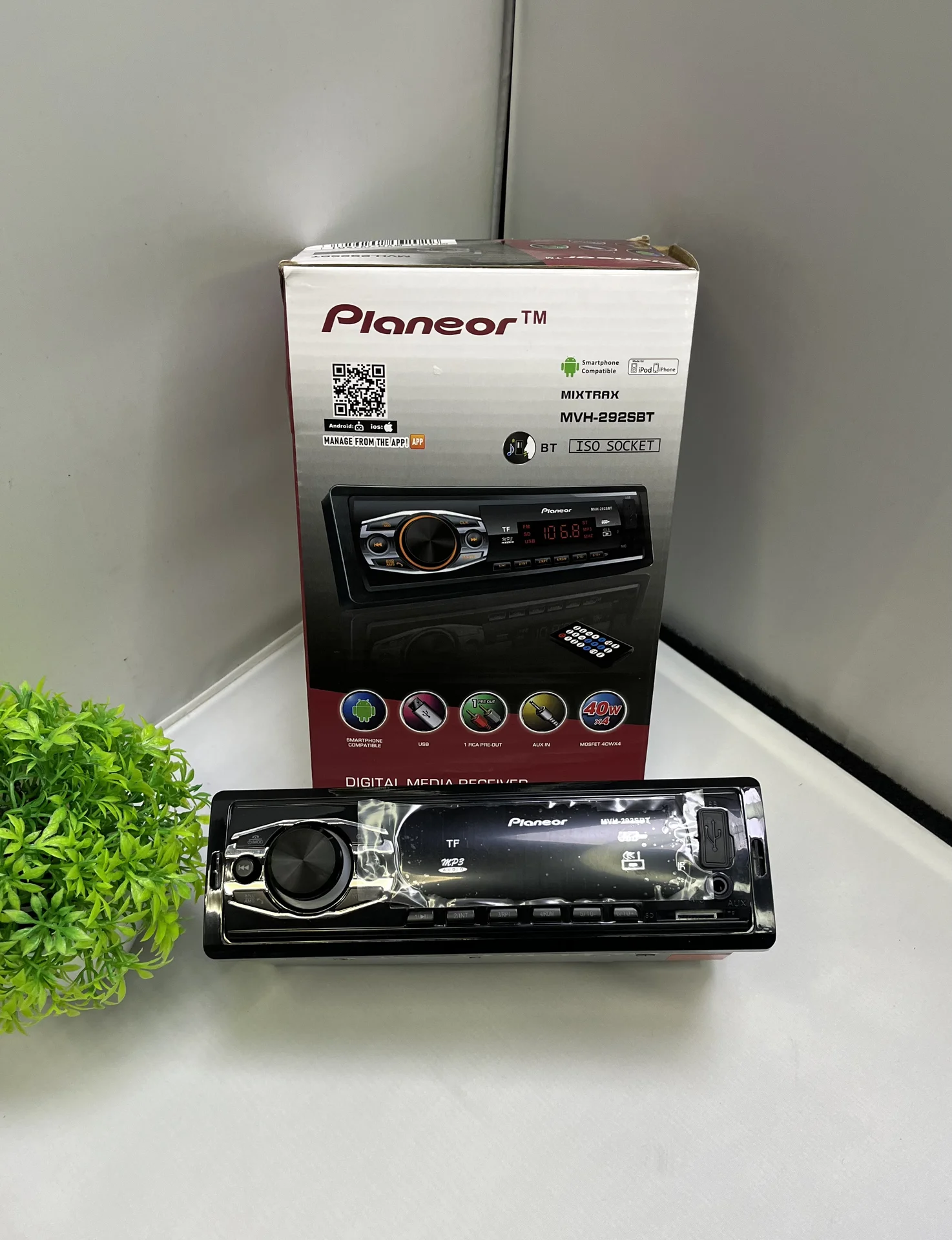 Автомагнитола 1Din Pianeor MVH-292SBT - миниатюра 3