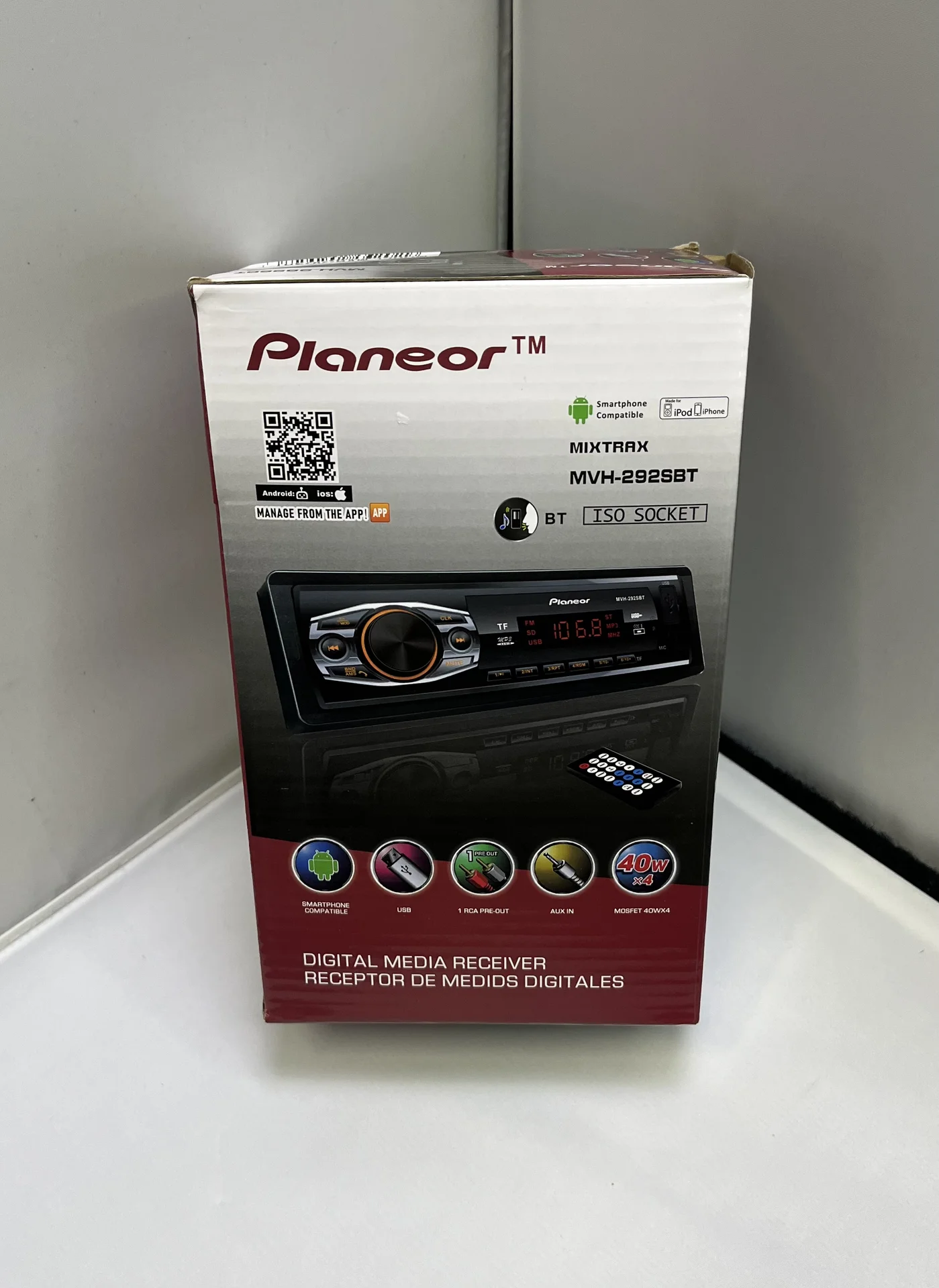 Автомагнитола 1Din Pianeor MVH-292SBT - миниатюра 4