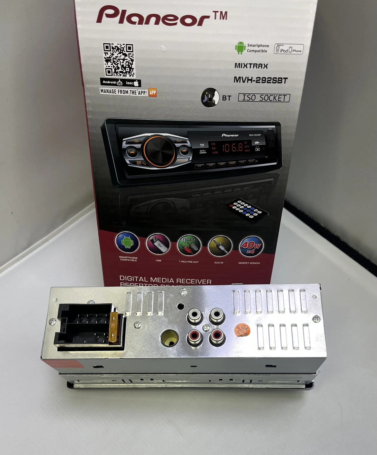 Автомагнитола 1Din Pianeor MVH-292SBT - миниатюра 5