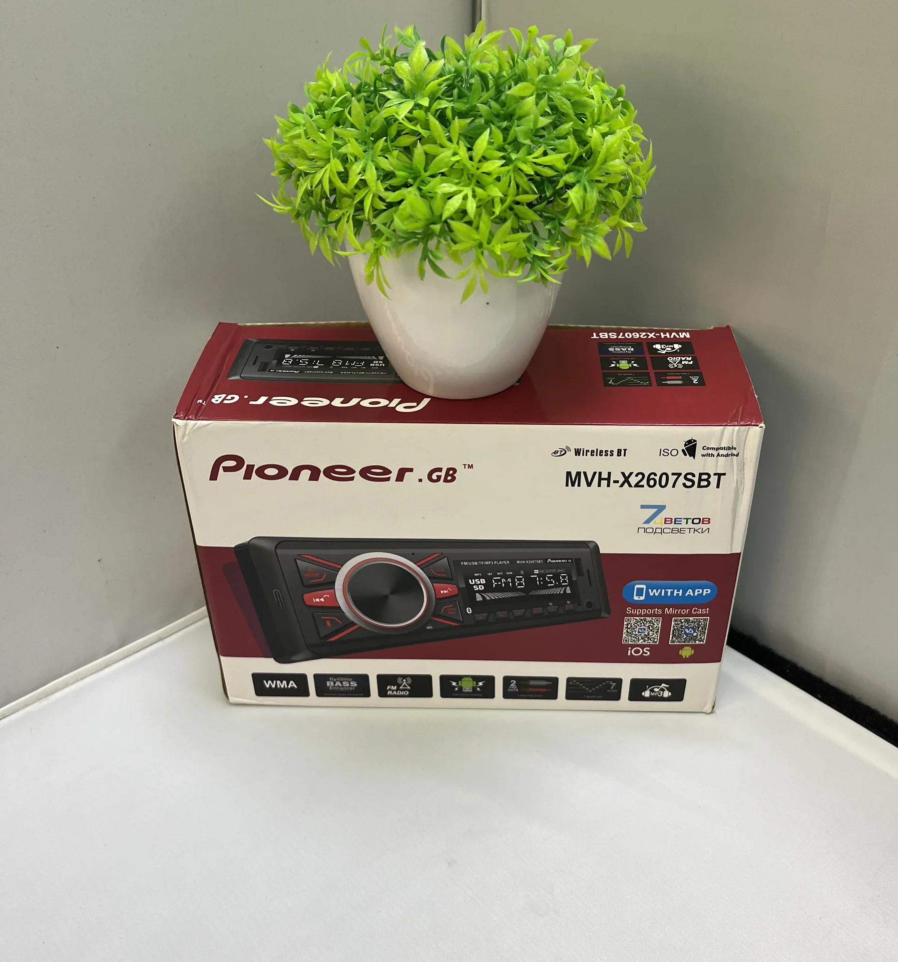Автомагнитола 1Din Pioneer MVH-X2607SBT - миниатюра 3