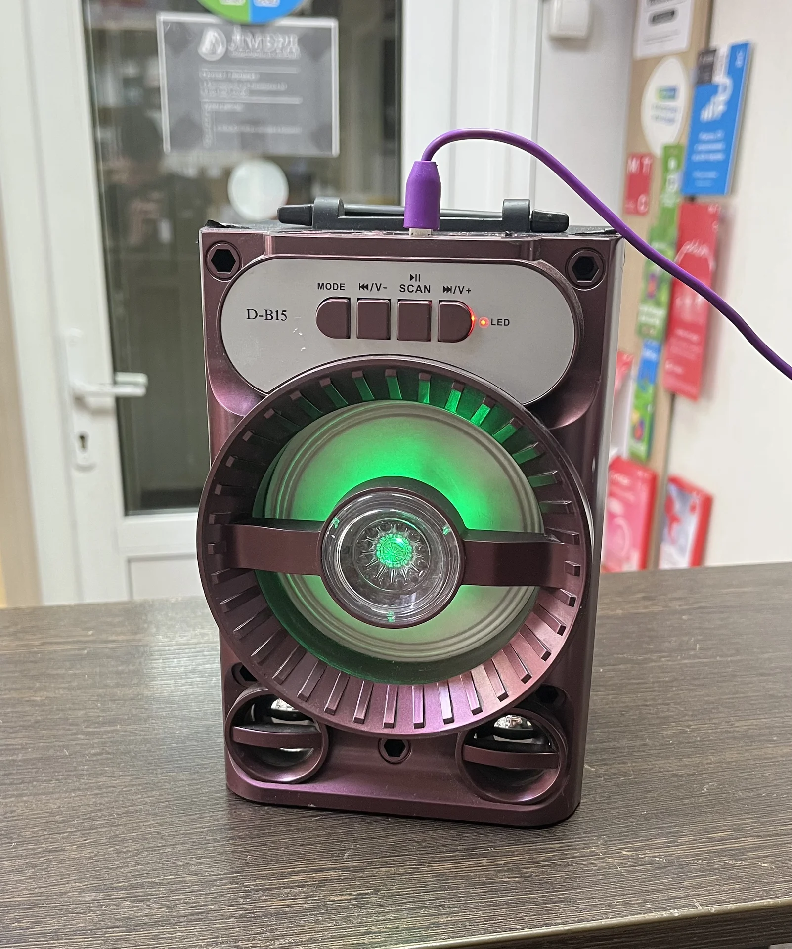 Портативная Bluetooth колонка D-B15 - миниатюра 6