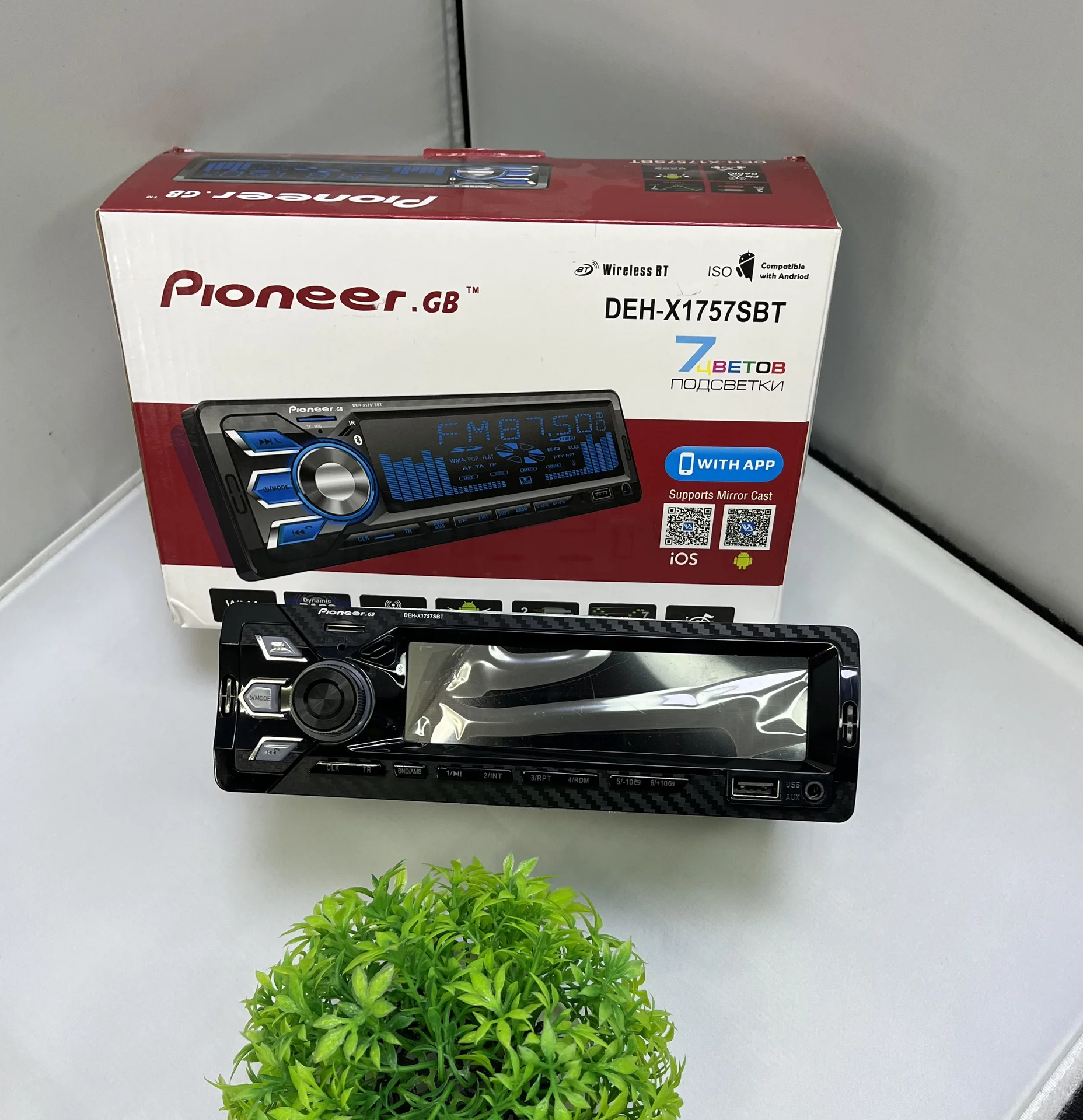 Автомагнитола 1Din Pioneer DEH-1757SBT - миниатюра 2