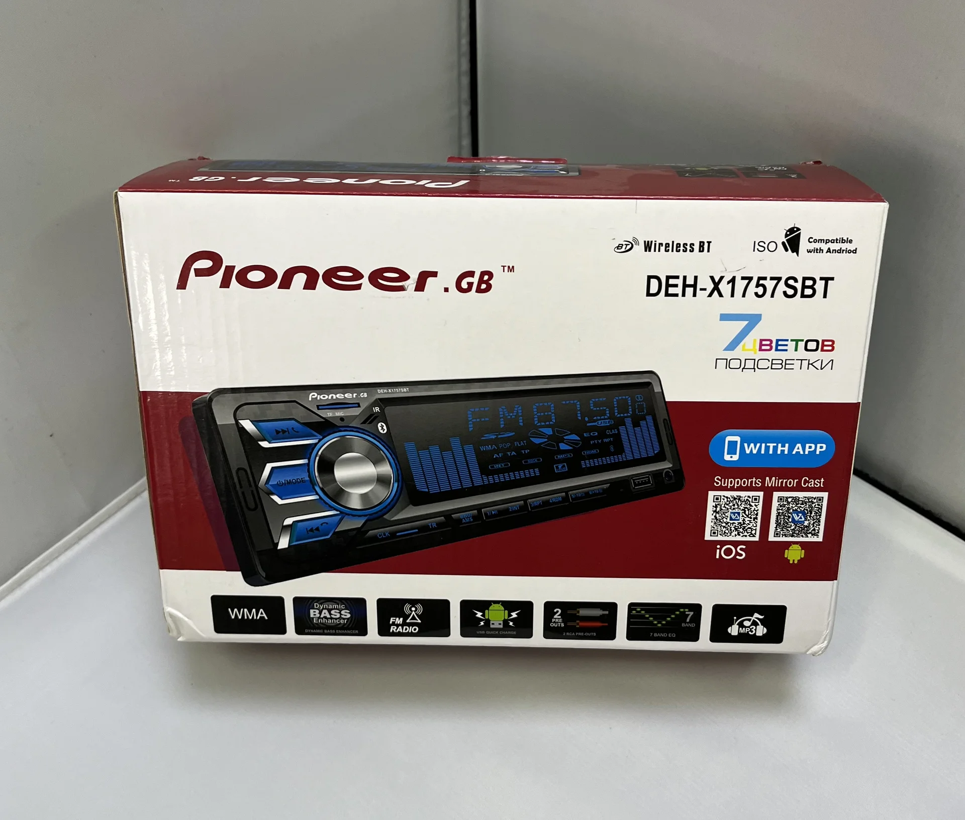 Автомагнитола 1Din Pioneer DEH-1757SBT - миниатюра 4