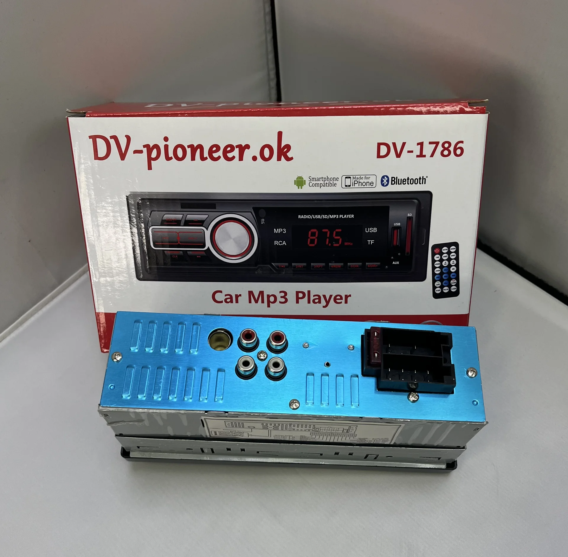 Автомагнитола 1Din DV-Pioneer.ok DV-1786 (пульт) - миниатюра 5