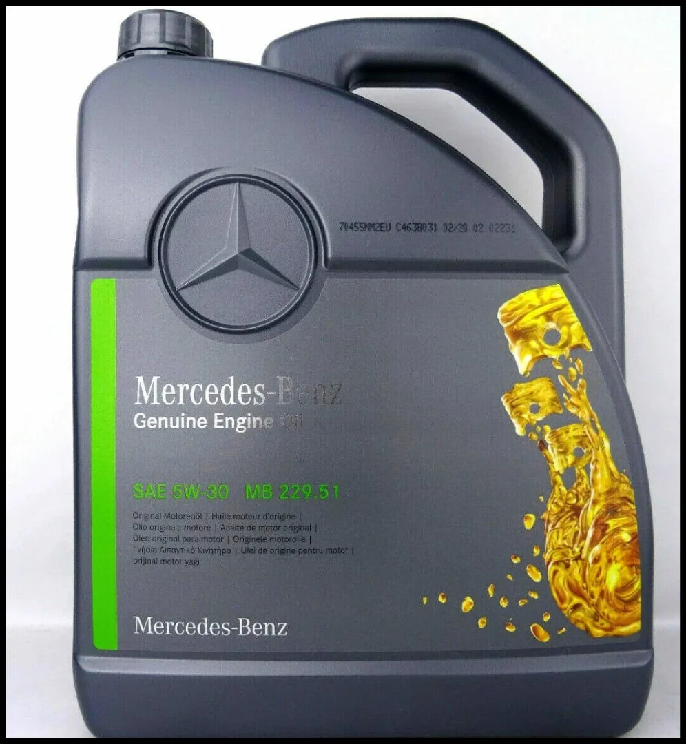 Моторное масло "Mercedes" Genuine 5W-30 229.52, 5л A000989820713MBR - изображение 1