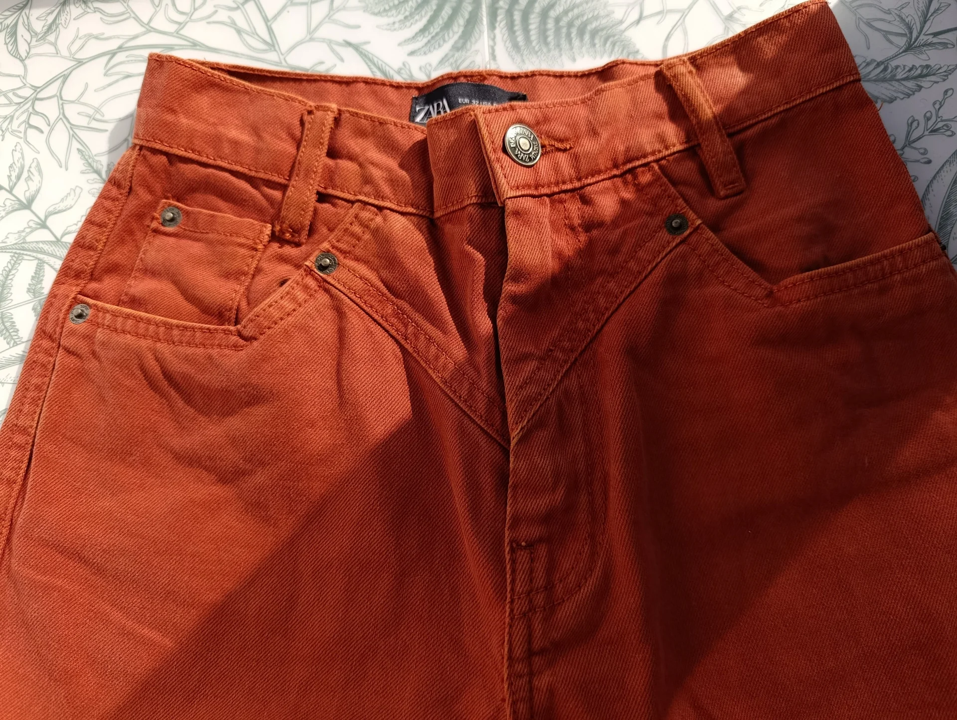 Джинсы бананы женские mom Zara XS 40 - миниатюра 4