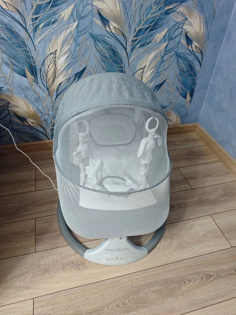 Электрокачели для новорожденных amorobaby - миниатюра 5