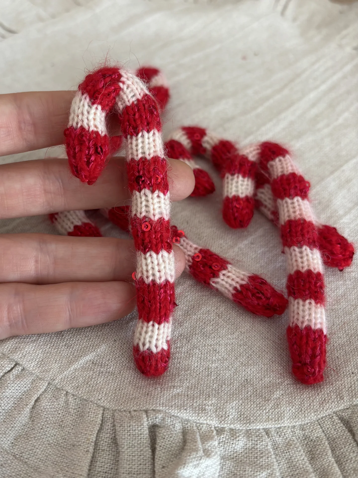Новогодняя игрушка леденец ручная работа - миниатюра 5
