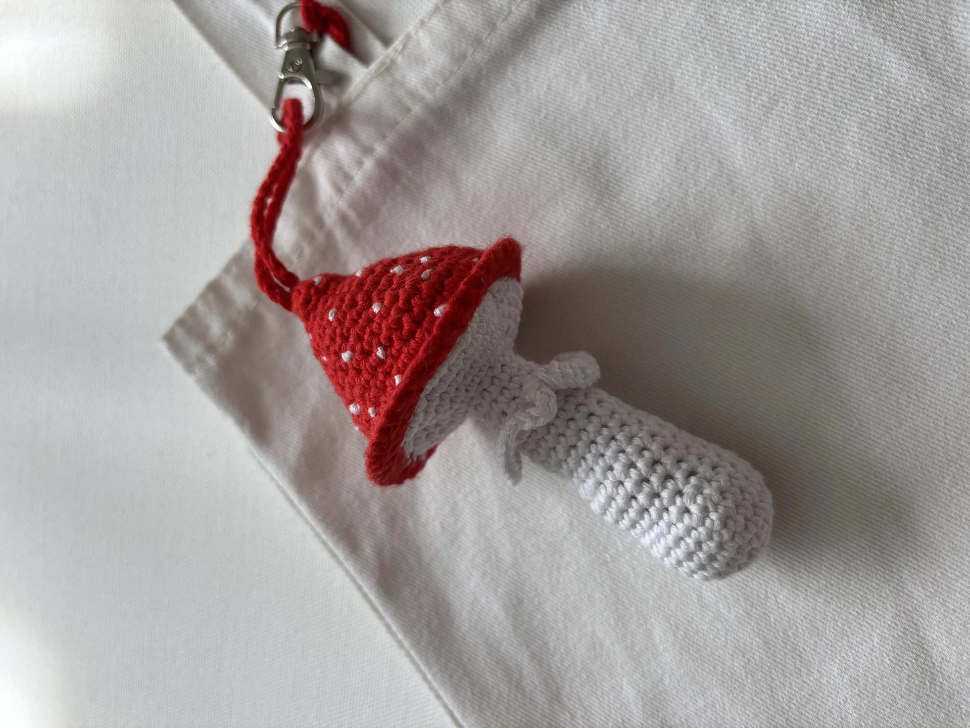 Брелок Мухомор ручная работа - миниатюра 5