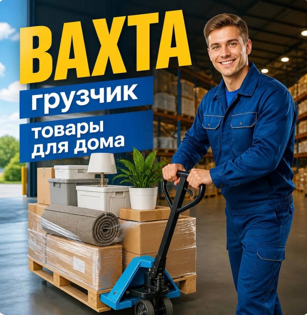Грузчик вахта склад питание проживание