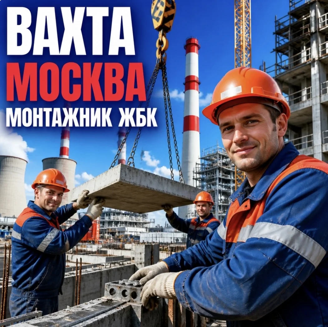 Монтажник ЖБК вахта с проживанием Москва - изображение 1