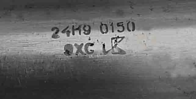 Развертка ручная 24Н9, ц/х, 9ХС, 231/115 мм, Z8, 2360-0150, ГОСТ 7722-77, прямозубая, ВИЗ, СССР. - миниатюра 8