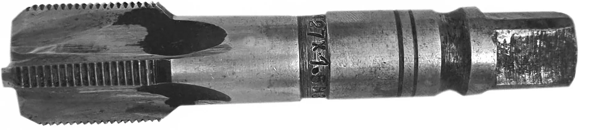 Метчик М27х1,5, м/р, Р18, 125/35 мм, мелкий шаг, для  сквозной и глухой резьбы, СССР. - миниатюра 14