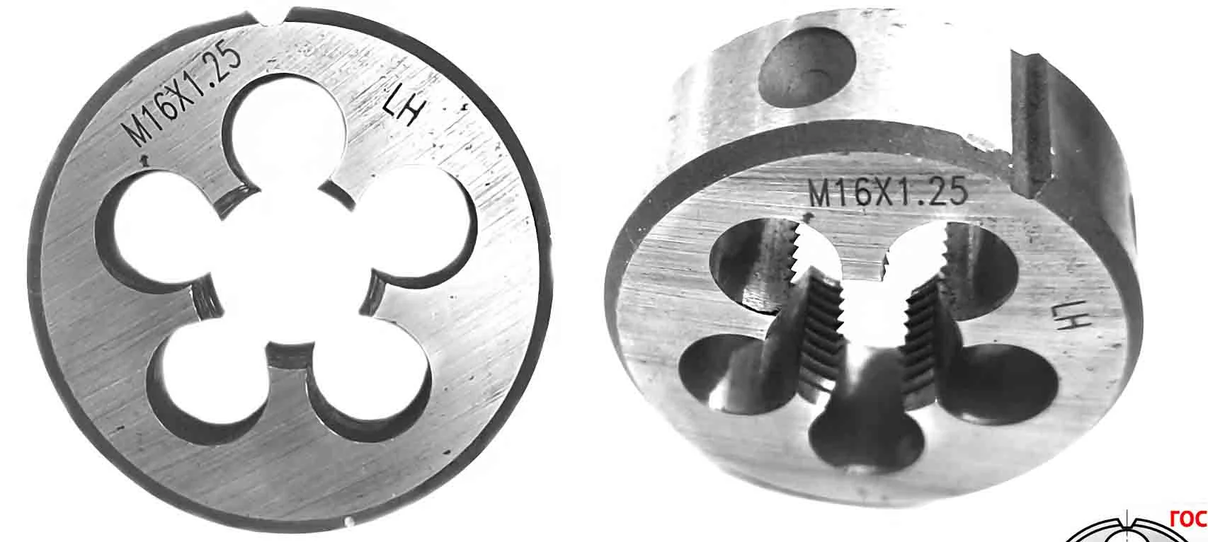 Плашка левая М16х1,25LH; 9ХС, мелкий шаг, 45/14 мм, ГОСТ 7740-71. - миниатюра 8