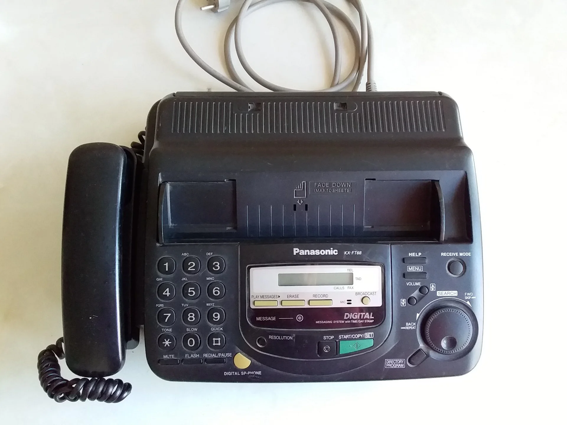 Факсимильный аппарат Panasonic модели KX-FT68RU,бу - изображение 1