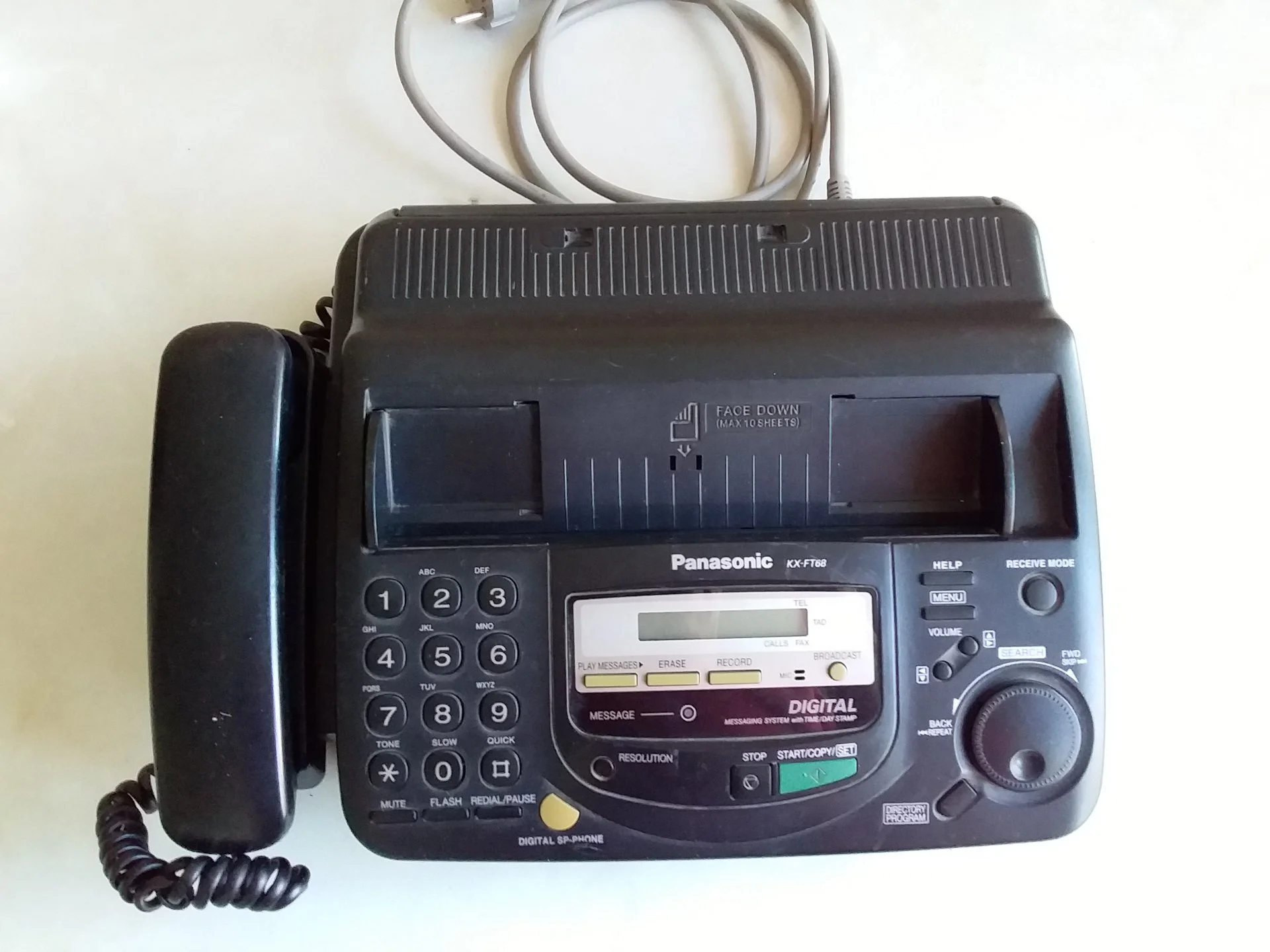 Факсимильный аппарат Panasonic модели KX-FT68RU,бу - миниатюра 2