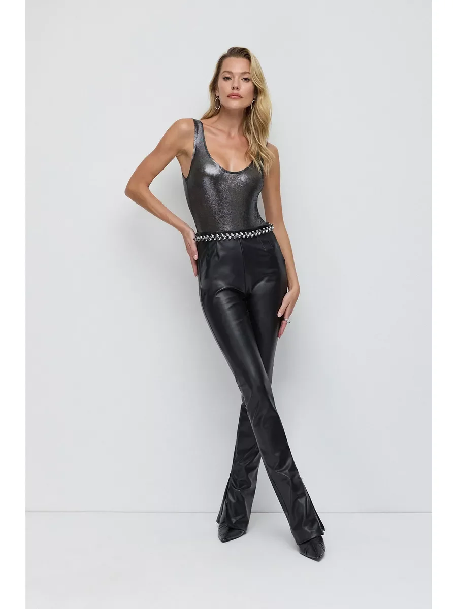 Сияющее боди-майка Metallic Anthracite (Новое с биркой) - миниатюра 4