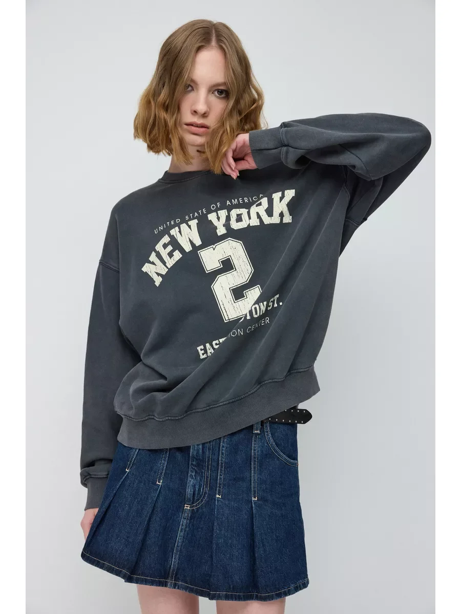 Винтажный свитшот New York University Style ✨ - изображение 1