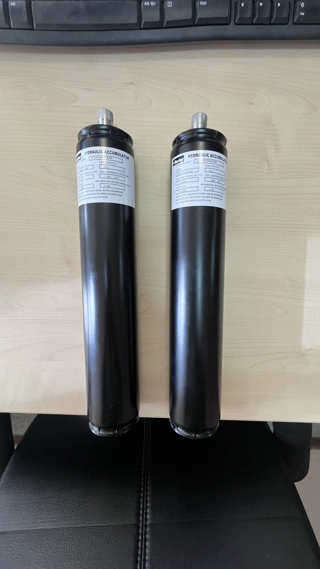 Гидроаккумулятор Parker ACP05CA050E3KRB 0,5 л 275 бар новый - миниатюра 5