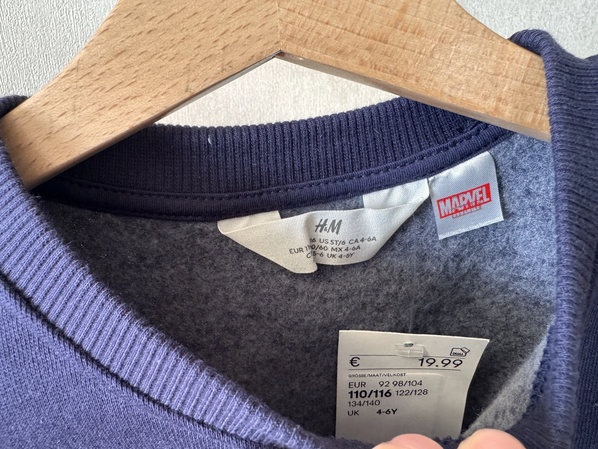 Новый Свитшот для мальчика 110 116 H&M - миниатюра 10