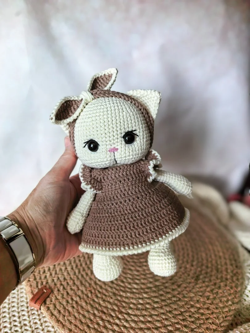 Вязаный котик, кошка, кот - изображение 1