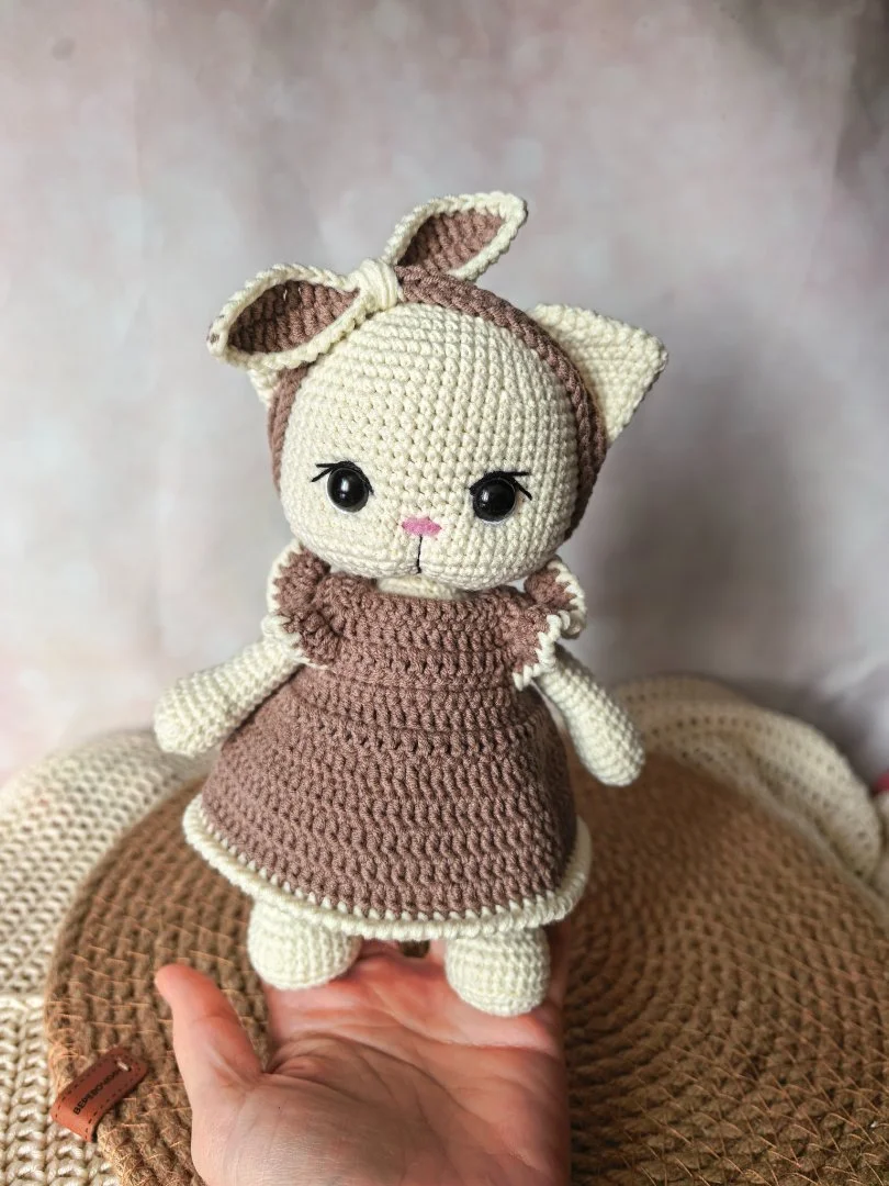 Вязаный котик, кошка, кот - миниатюра 3