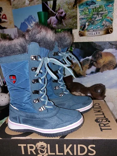 Сапоги Trollkids Girls Holmenkollen Snow Boots Teal/Aqua. - миниатюра 2
