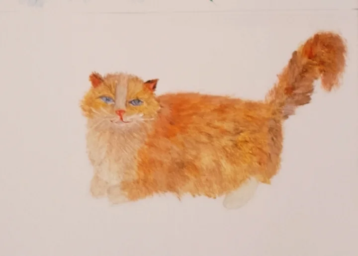 Картина маслом Рыжий котик - изображение 1