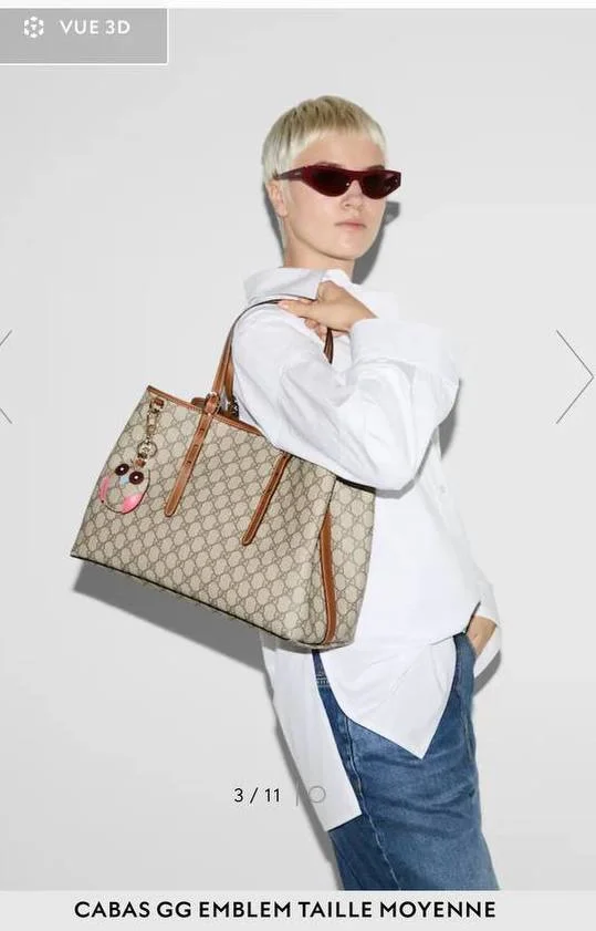 Сумка тоут Gucci Emblem - миниатюра 9