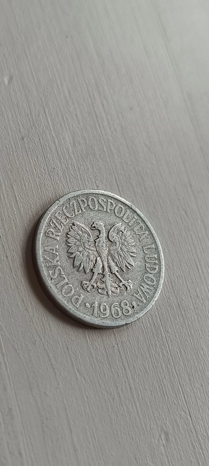 Монета 20 грошей 1968 Польша времён СССР - миниатюра 2