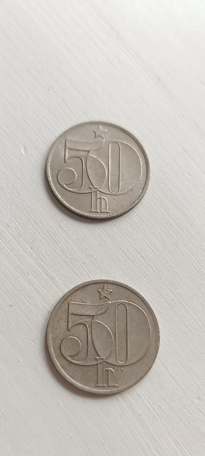 Монеты 50 геллеров Чехия СССР - миниатюра 3
