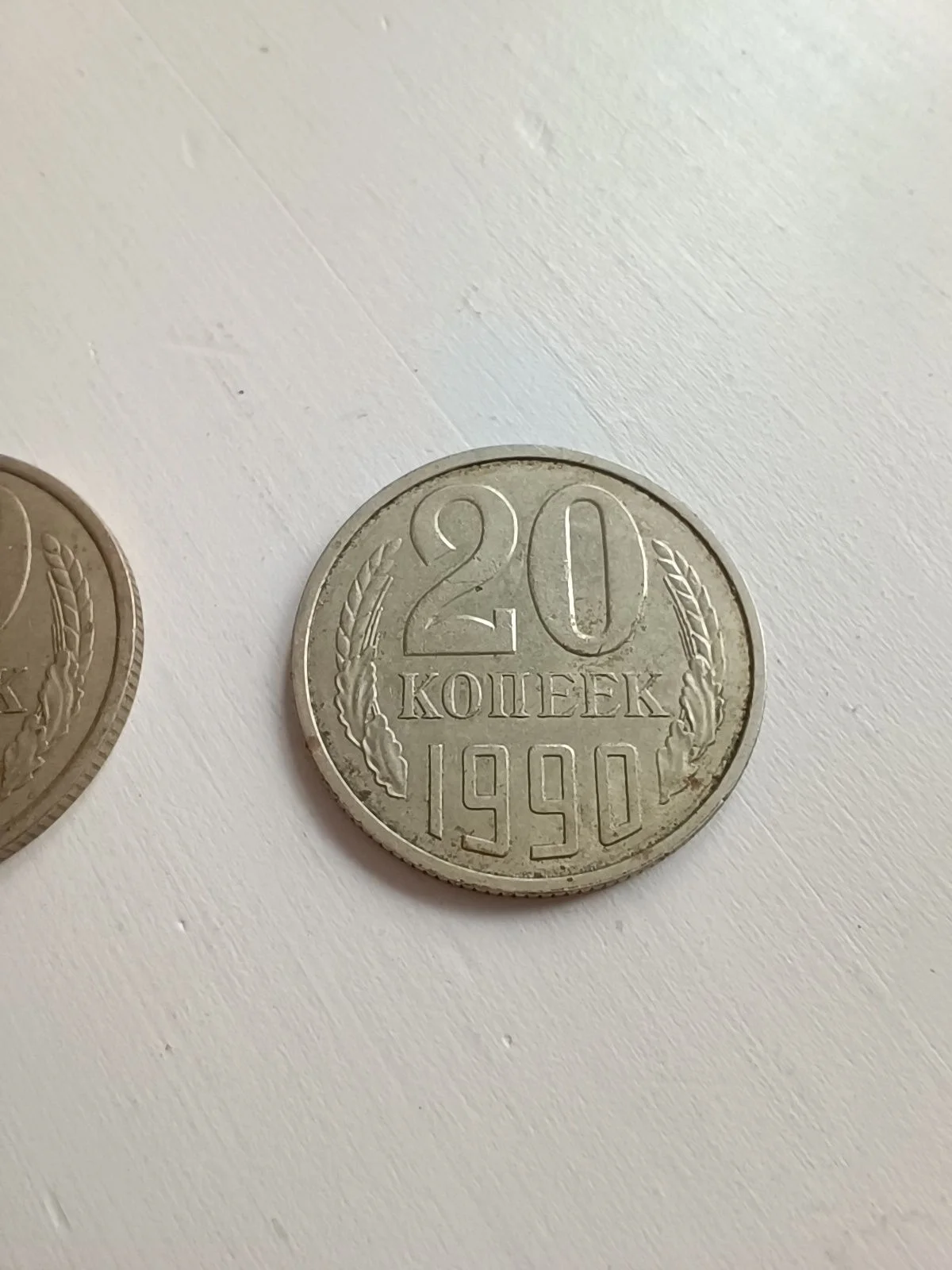 Монеты 20 копеек 1981 и 1991 СССР - миниатюра 3