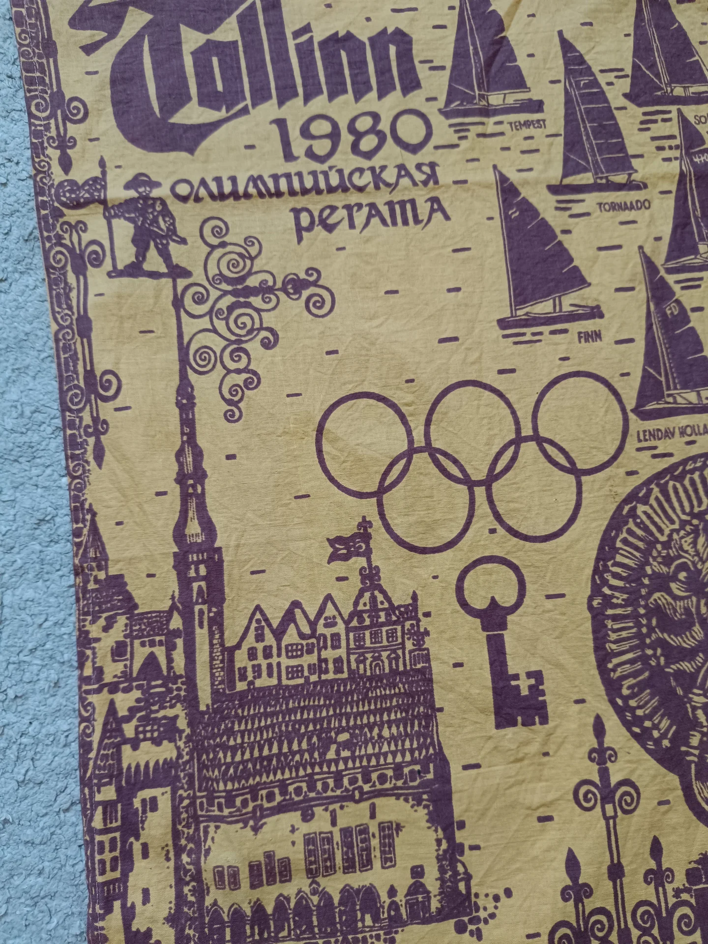 Вымпел олимпийская регата Таллин 1980 СССР - миниатюра 8