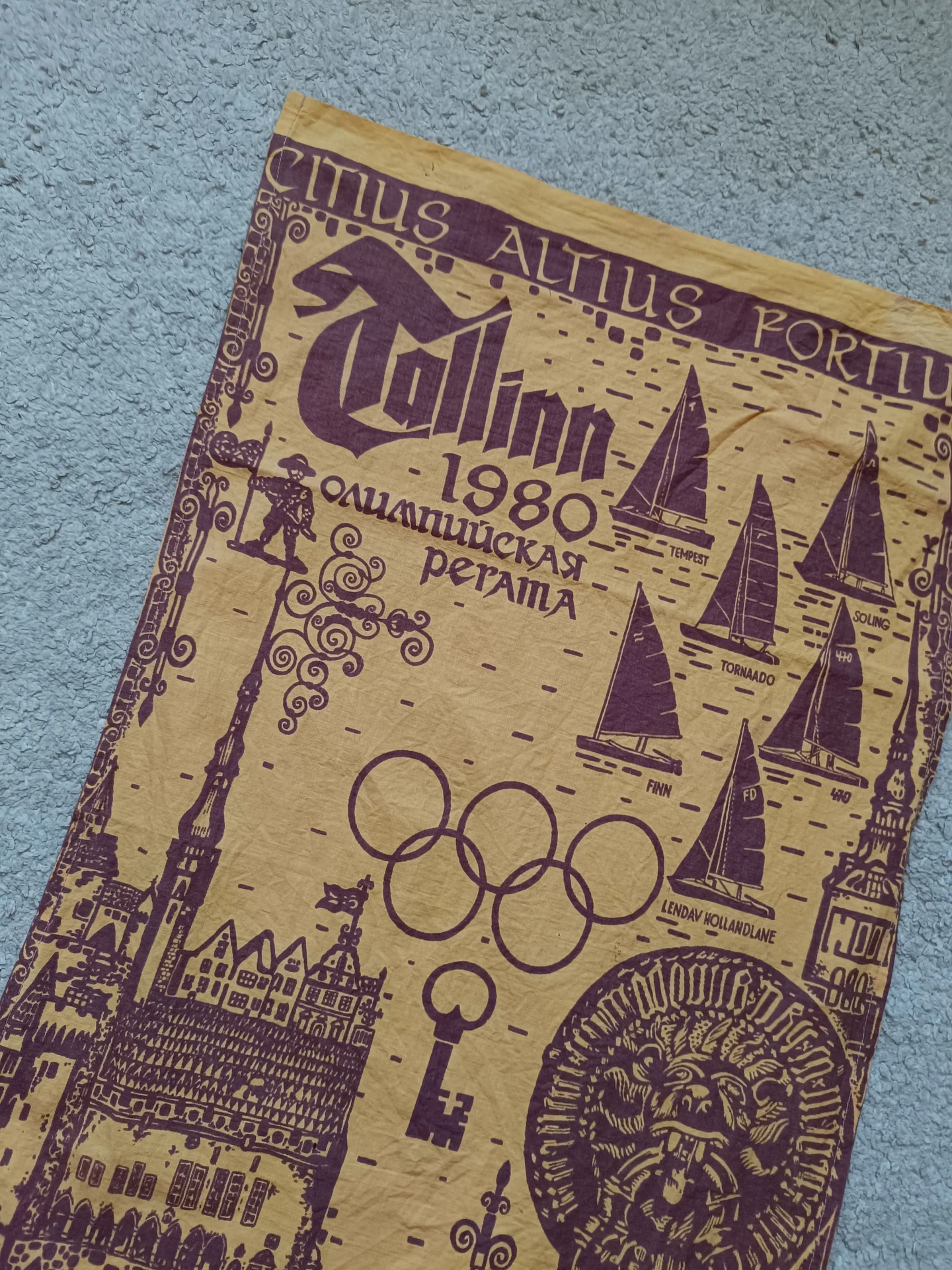 Вымпел олимпийская регата Таллин 1980 СССР - миниатюра 9