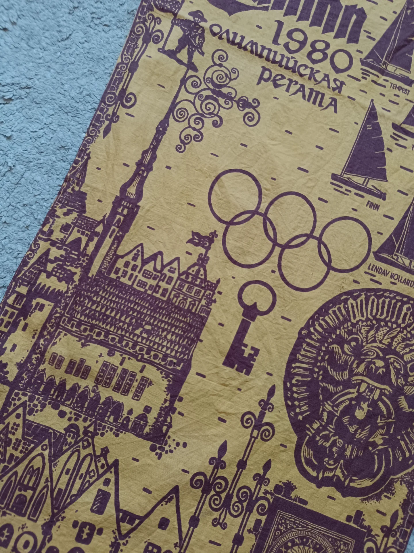 Вымпел олимпийская регата Таллин 1980 СССР - миниатюра 10