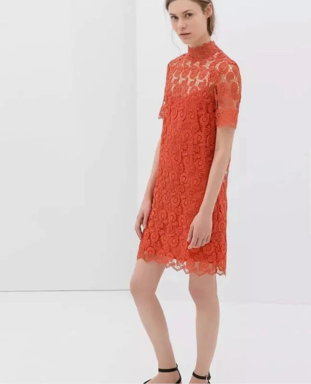Платье кружевное Zara 40 поздний винтаж y2k - миниатюра 16