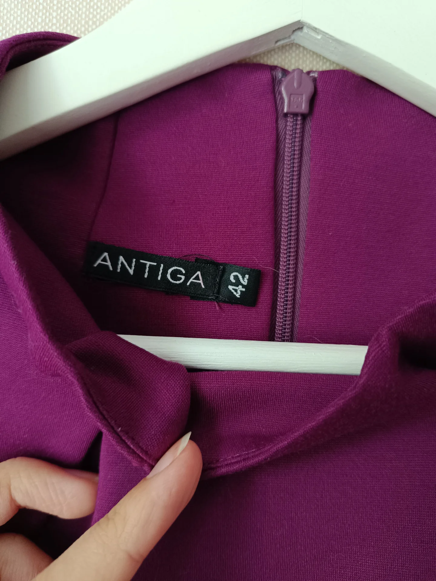 Платье Antiga 42 фиолетовое короткое плотное новое - миниатюра 9